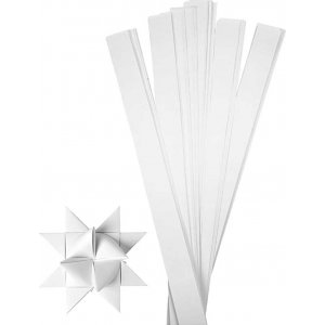 Bandes étoiles - blanc - Ø11,5 cm - 100 bandes Bandes étoiles - blanc - Ø11,5 cm - 100 bandes