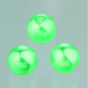 Perles de verre cire brillante 6 mm - vert émeraude 40 pcs. Perles de verre cire brillante 6 mm - vert émeraude 40 pcs.