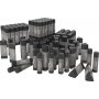 Bâtons de colle transparente - différentes tailles - 96 pcs