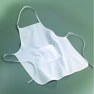 Tablier en coton 60 x 50 cm - blanc pour enfant Tablier en coton 60 x 50 cm - blanc pour enfant