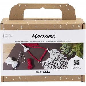 Mini kit DIY - Décoration Père Noël en macramé Mini kit DIY - Décoration Père Noël en macramé