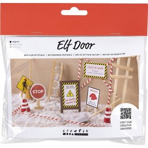 Mini Kit DIY Porte du Père Noël - Travaux en cours Mini Kit DIY Porte du Père Noël - Travaux en cours