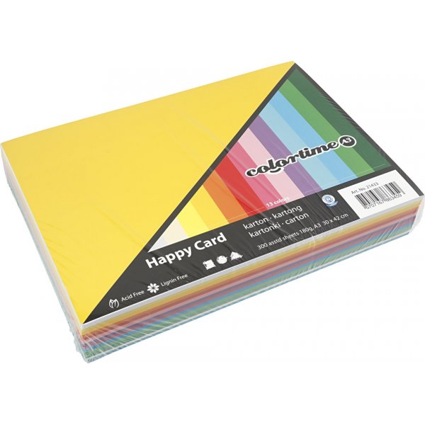 Carton Printemps - couleurs mlanges - A3 - 300 feuilles
