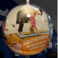 Image client Boule en plastique 160 mm - transparente séparable (PS)