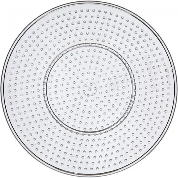 Assiettes en perles - Transparentes - Rondes - Diamtre 15 cm - 1 pce