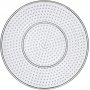 Assiettes en perles - Transparentes - Rondes - Diamtre 15 cm - 1 pce