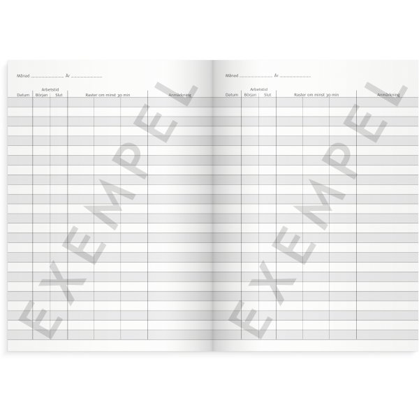 Carnet de temps de travail Carnet de temps de travail