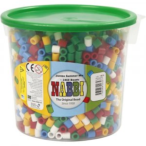 NABBI Perles tube Jumbo 2450 pcs - Couleurs standards NABBI Perles tube Jumbo 2450 pcs - Couleurs standards