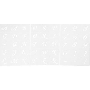 Gabarits - lettres et chiffres - A5 - 3 feuilles Gabarits - lettres et chiffres - A5 - 3 feuilles