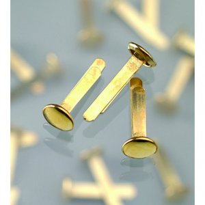 Rivets de sac 17mm - Laiton paquet de 20 Rivets de sac 17mm - Laiton paquet de 20