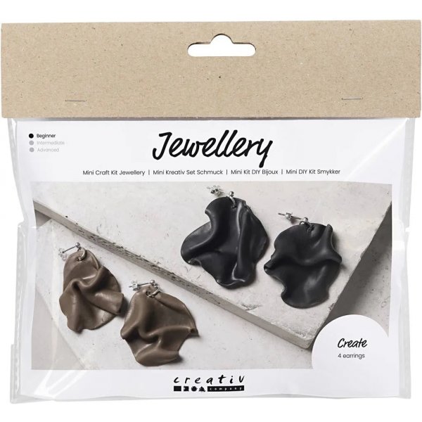 Mini kit DIY bijoux, boucles d'oreilles plies