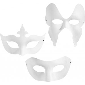 Masques - blanc - 3 x 4 pcs Masques - blanc - 3 x 4 pcs