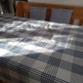 Image client Toile cir�e � carreaux - Bleu
