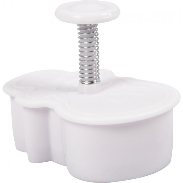 Emporte-pièce en relief - blanc - Sapin de Noël - bonhomme de neige - bonhomme en pain d'épices - boule Emporte-pièce en relief - blanc - Sapin de Noël - bonhomme de neige - bonhomme en pain d'épices - boule