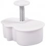 Emporte-pice en relief - blanc - Sapin de Nol - bonhomme de neige - bonhomme en pain d'pices - boule