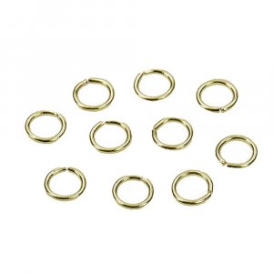 Boucle ø 4,8 mm - doré lot de 10 rond Boucle ø 4,8 mm - doré lot de 10 rond