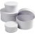 Papaskar rond - blanc - 4 pcs Papaskar rond - blanc - 4 pcs