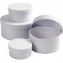 Papaskar rond - blanc - 4 pcs