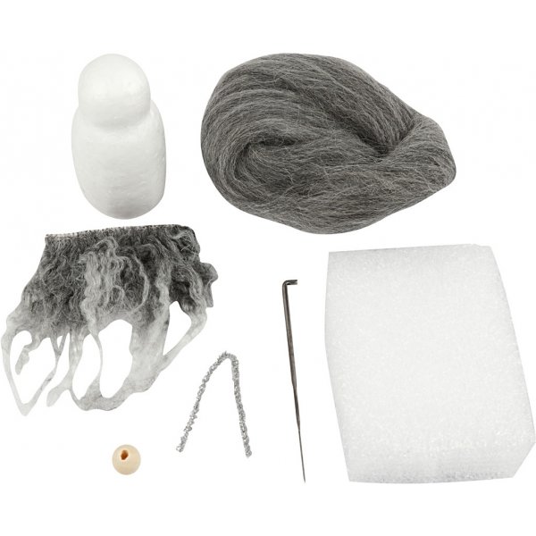 Mini Kit DIY - gris chiné - Père Noël Mini Kit DIY - gris chiné - Père Noël