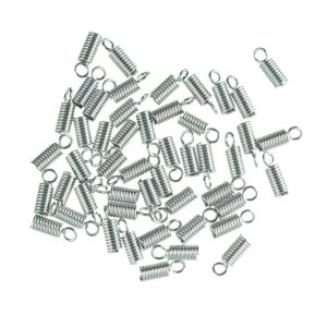 Dispositifs de verrouillage pour bracelets en cuir ø 2 mm - couleur argent Dispositifs de verrouillage pour bracelets en cuir ø 2 mm - couleur argent