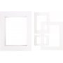 Cadres passe-partout - blanc - A3, A4, A5, A6 - 4 x 100 pcs