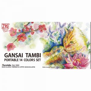 Peinture aquarelle Gansai Tambi - Ensemble portatif Peinture aquarelle Gansai Tambi - Ensemble portatif