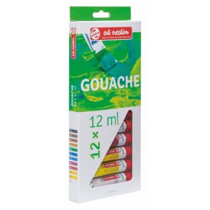 Gouache couleurs Art Creation 12 ml - 12 couleurs Gouache couleurs Art Creation 12 ml - 12 couleurs