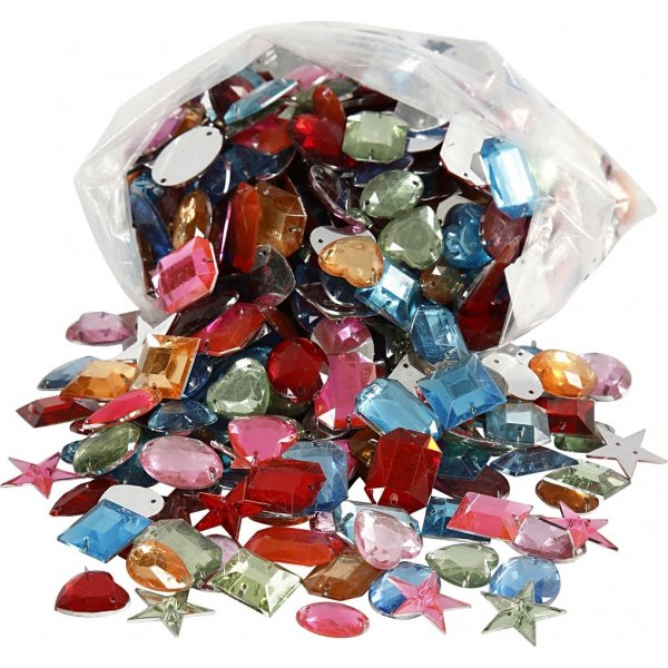 Strass - couleurs mlanges - 10-17 mm - 210 g