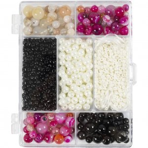 Mélange DIY - Bijoux en perles et cristaux - Rose cendré Mélange DIY - Bijoux en perles et cristaux - Rose cendré