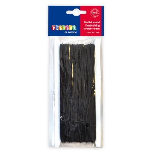 Cordon élastique 1 mm - Noir - Plusieurs longueurs ! Cordon élastique 1 mm - Noir - Plusieurs longueurs !