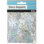 Paillettes - bleu clair - argent - blanc - 30 g