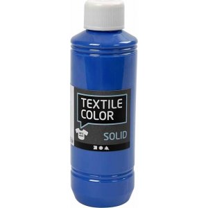 Peinture textile textile solide - bleu brillant - couvrante - 250 ml Peinture textile textile solide - bleu brillant - couvrante - 250 ml
