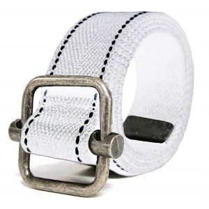 Ceinture textile - Blanche - 95 cm