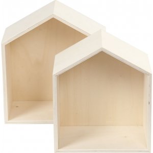 Boîtes de rangement - maison - 2 pcs Boîtes de rangement - maison - 2 pcs