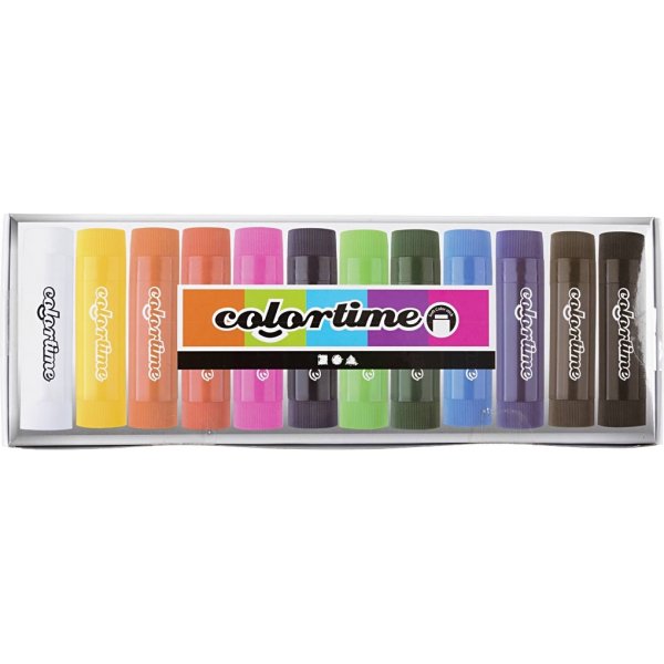 Soft Color Stick - couleurs mélangées - 12 pcs Soft Color Stick - couleurs mélangées - 12 pcs