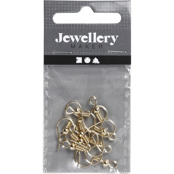 Crochets d'oreilles français - plaqué or - 10 pcs Crochets d'oreilles français - plaqué or - 10 pcs