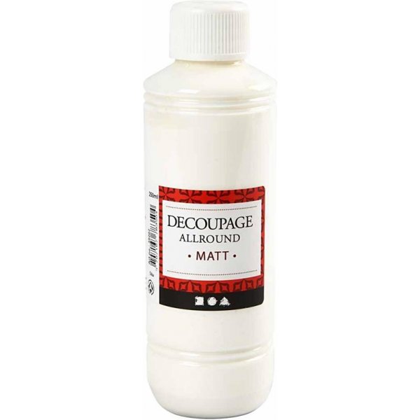 Vernis de dcoupage - polyvalent - mat - 250 ml