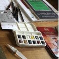 Image client Peinture aquarelle W&N Cotman Water Brush Pen set 12