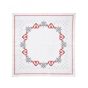 Kit de broderie Toile - Coeurs dans un anneau Kit de broderie Toile - Coeurs dans un anneau