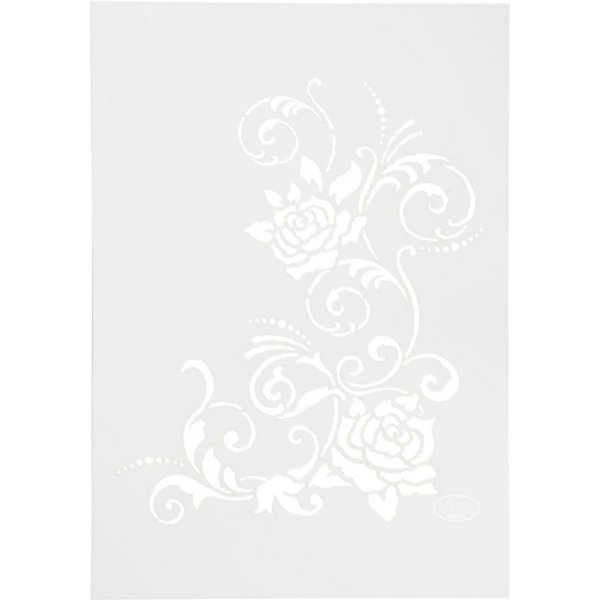 Pochoir - fleurs - A4