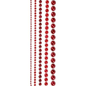 Strass - rouge - 2-8 mm - 140 pcs Strass - rouge - 2-8 mm - 140 pcs