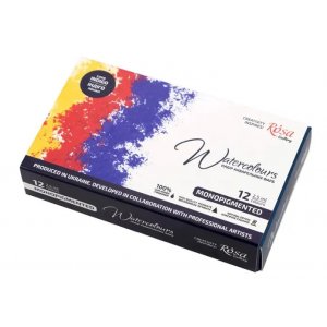 Coffret aquarelle ROSA Gallery - Bo�te m�tal monopigment�e 12 x 2,5 ml