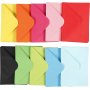 Enveloppe - couleurs mlanges - 11,5 x 16 cm - 10 x 10 pcs