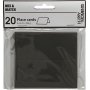 Cartes de placement - noires - 20 pcs