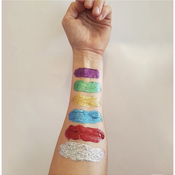 Eulenspiegel Gel paillet - couleurs mlanges - 6 x 18 ml