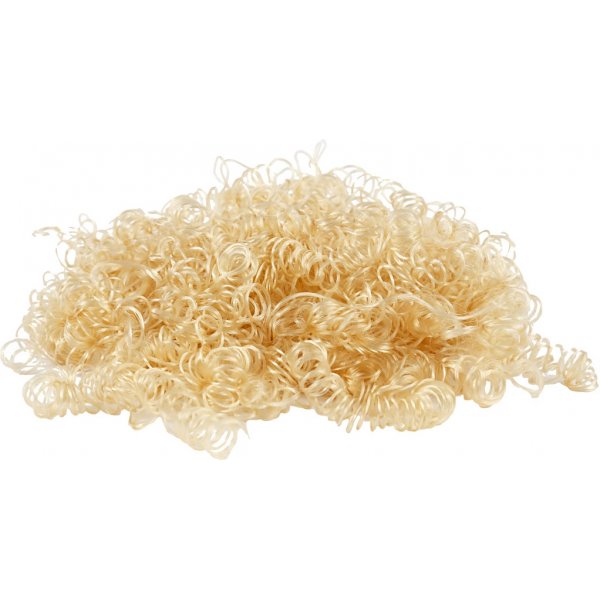 Cheveux de poupée bouclés - châtain clair - 15 g Cheveux de poupée bouclés - châtain clair - 15 g