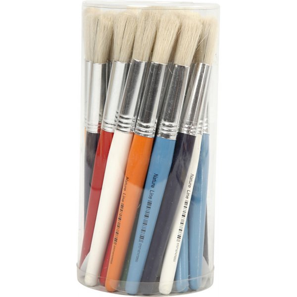 Pinceaux pour enfants - ronds - 30 pcs