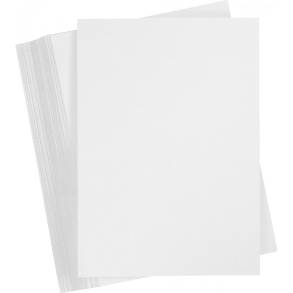 Carton color - blanc - A5 - 250 g - 100 feuilles