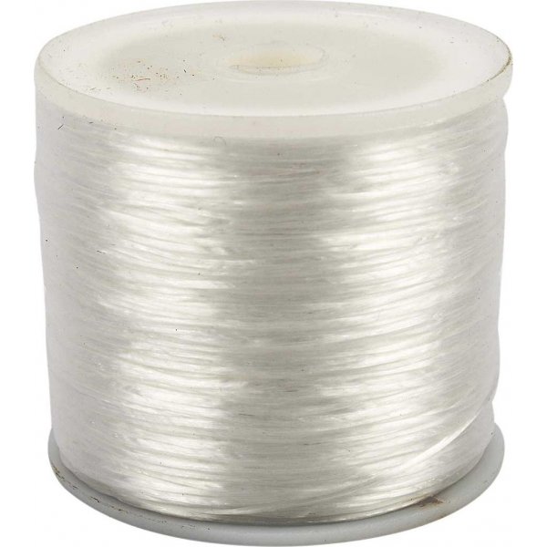 Fil lastique pour bijoux - 1 mm - plat - 100 m
