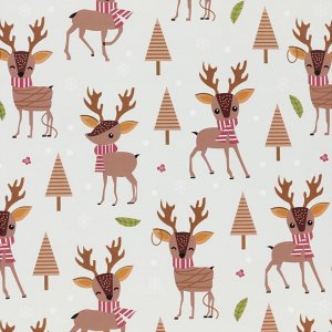 Papier cadeau - bleu glacier - Bambi - 100 m Papier cadeau - bleu glacier - Bambi - 100 m